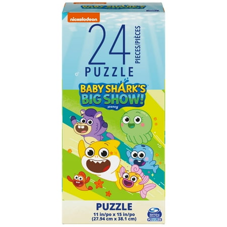 Baby Shark 24-Piece Jigsaw Puzzle for Families and Kids Ages 4 and up