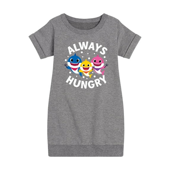 Baby Shark - Always Hungry - Toddler And Youth Girls Fleece Dress