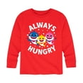 thumbnail image 1 of Baby Shark - Always Hungry - Toddler And Youth Long Sleeve Graphic T-Shirt, 1 of 6