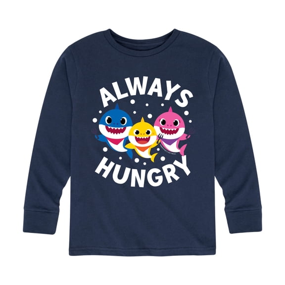 Baby Shark - Always Hungry - Toddler And Youth Long Sleeve Graphic T-Shirt