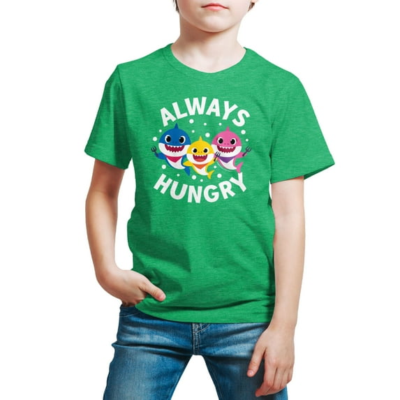 Baby Shark - Always Hungry - Toddler And Youth Short Sleeve Graphic T-Shirt