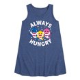thumbnail image 1 of Baby Shark - Always Hungry - Toddler and Youth Girls A-line Dress, 1 of 6