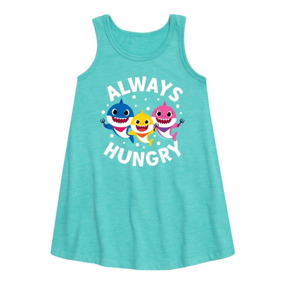 Baby Shark - Always Hungry - Toddler and Youth Girls A-line Dress