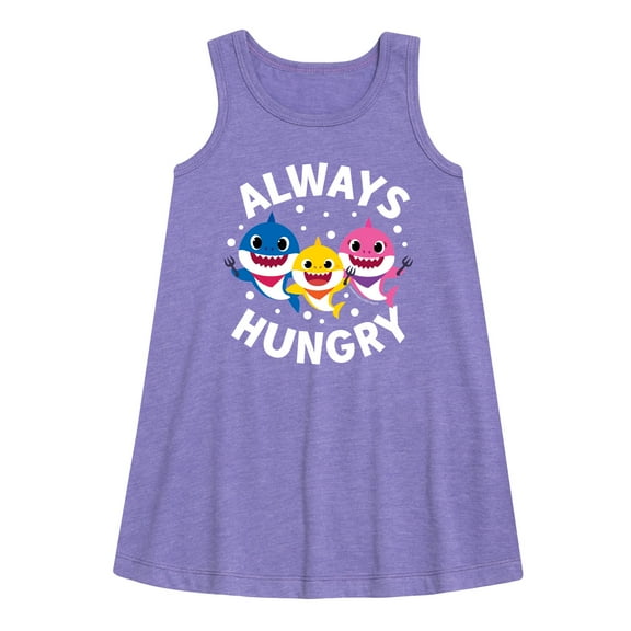 Baby Shark - Always Hungry - Toddler and Youth Girls A-line Dress