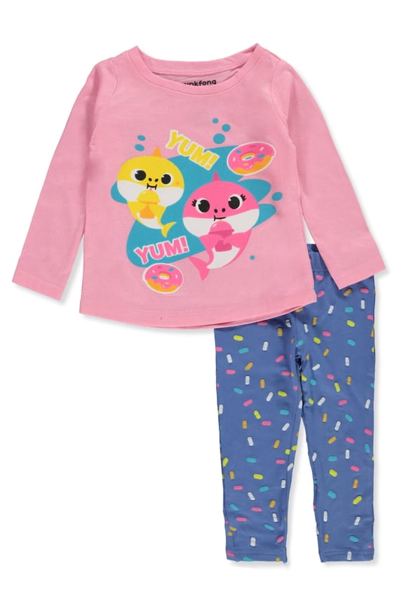 Baby Girls' 2-Piece Leggings Set Outfit - multi, 12 months (Infant)