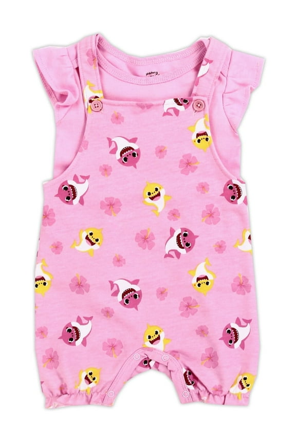 Baby Girls' Shortall Set, Sizes 12-24 Months