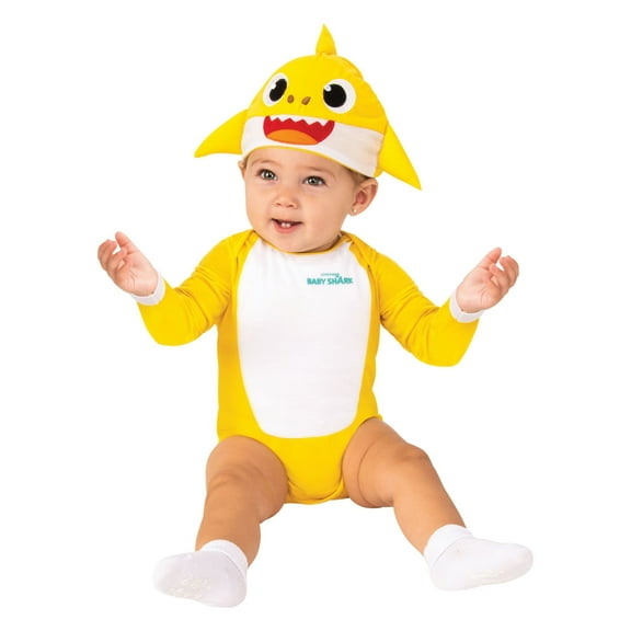 Baby Shark Romper Costume for Babies by Rubies, Unisex 0-6 months