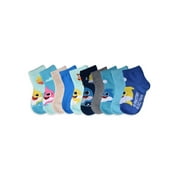 Baby Shark Baby & Toddler Girls Socks, 10-Pack, Sizes 12 Months - 5T