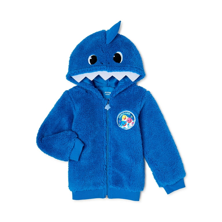Baby Shark Baby and Toddler Boy Sherpa Cosplay Hoodie Sizes 12M 5T Walmart