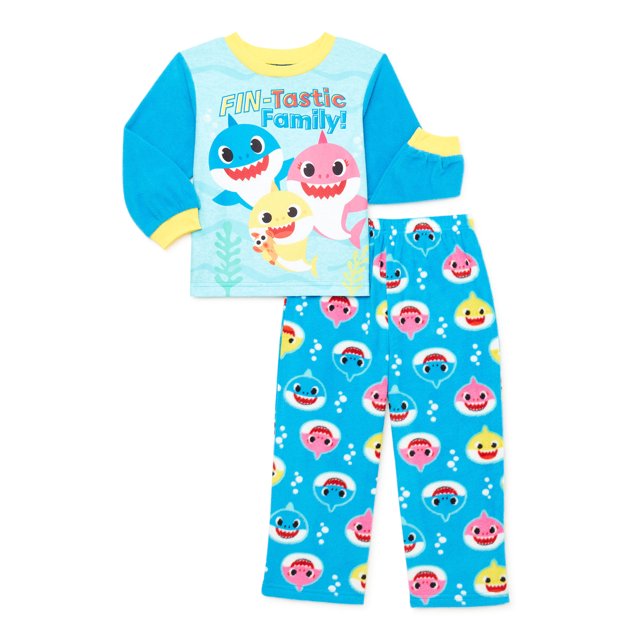 Baby Shark Baby and Toddler Boys Fleece Pajama Pants Set, 2Piece