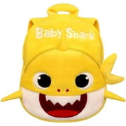 Q&M NOVELTIES Baby Shark Backpack, 3 Color Choices - Plush Character Backpack for Girls, Boys, Toddler Mini Backpack Plush Toy, Preschool Backpack
