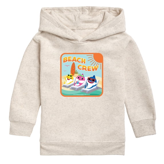 Baby Shark - Beach Crew - Toddler Boys Fleece Hoodie Sweatshirt