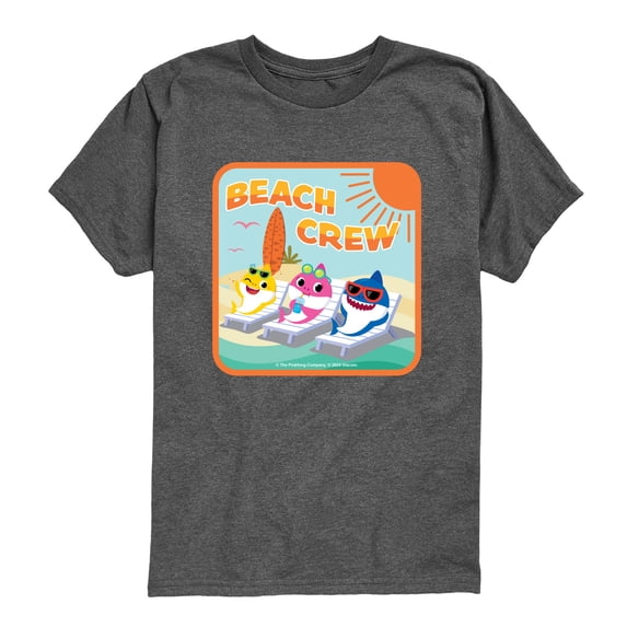 Baby Shark - Beach Crew Toddler Boys' Toddler Short Sleeve Graphic T-Shirt