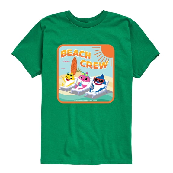 Baby Shark - Beach Crew Toddler Boys' Toddler Short Sleeve Graphic T-Shirt