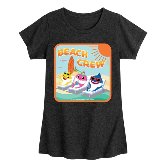 Baby Shark - Beach Crew Toddler Girls' Toddler Short Sleeve Graphic T-Shirt