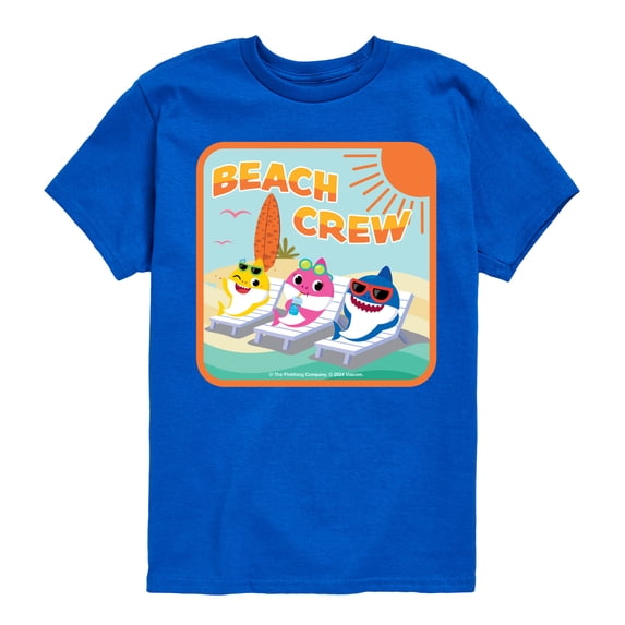 Baby Shark - Beach Crew Boys' Short Sleeve Graphic T-Shirt