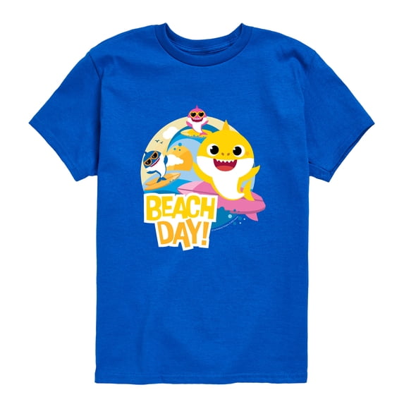 Baby Shark - Beach Day Toddler Short Sleeve Graphic T-Shirt