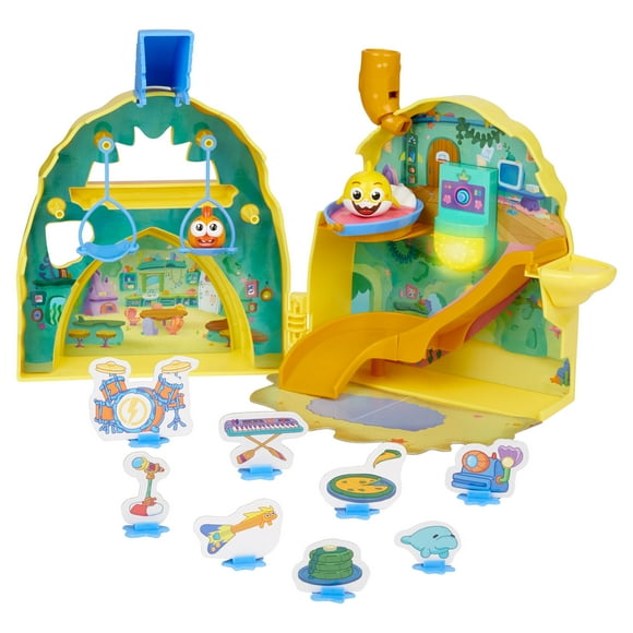 Baby Shark Big Show Shark House with Lights and Sounds Doll Playsets, 25 Pieces