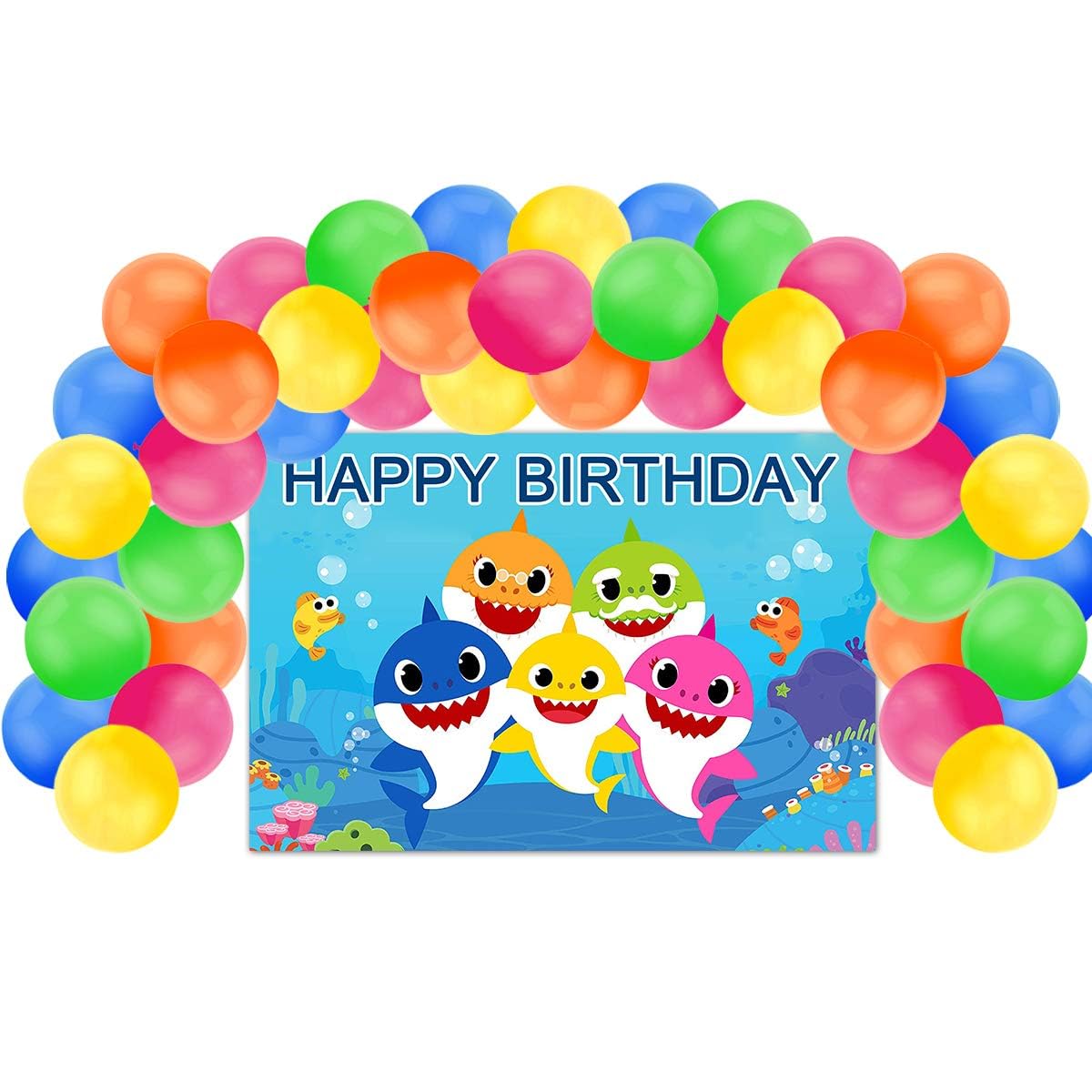 Baby Shark Birthday Decorations DU20Shark Theme Birthday Decorations