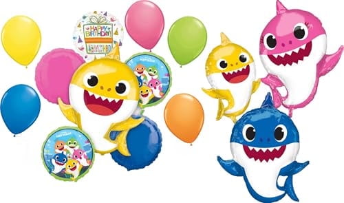 Baby Shark Birthday Party Supplies Airwalker Balloon Bouquet Decorations