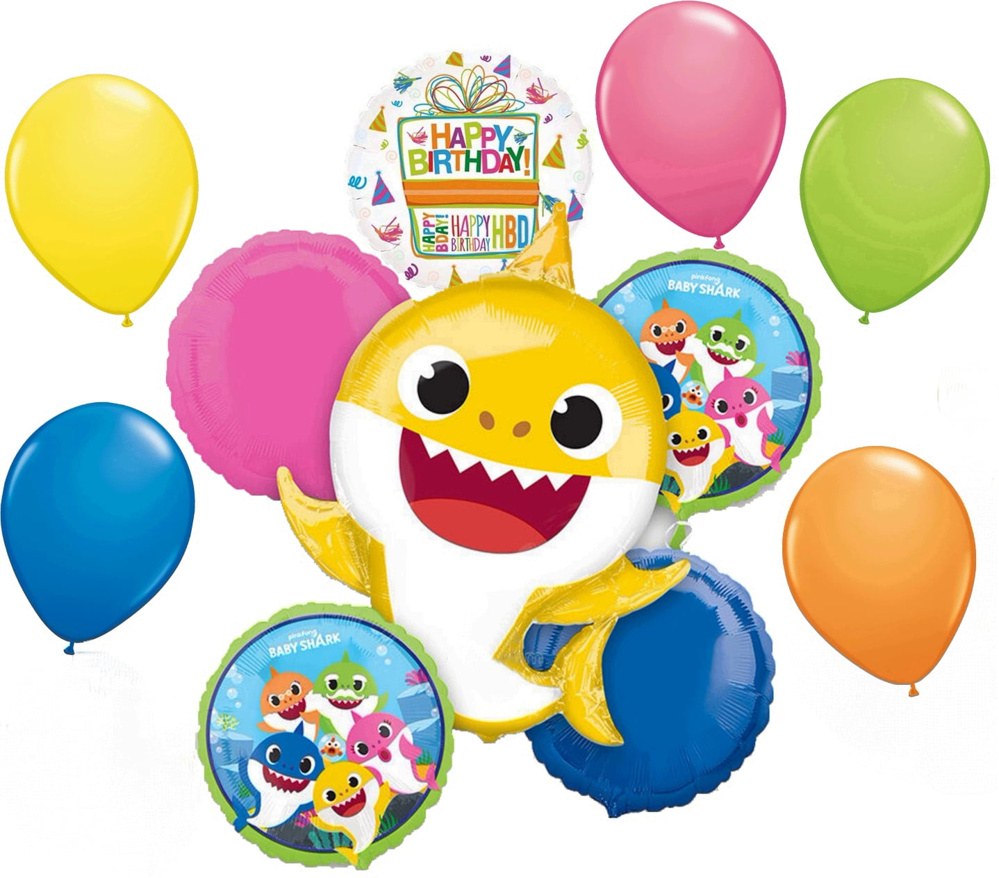 Baby Shark Birthday Party Supplies Balloon Bouquet Decorations
