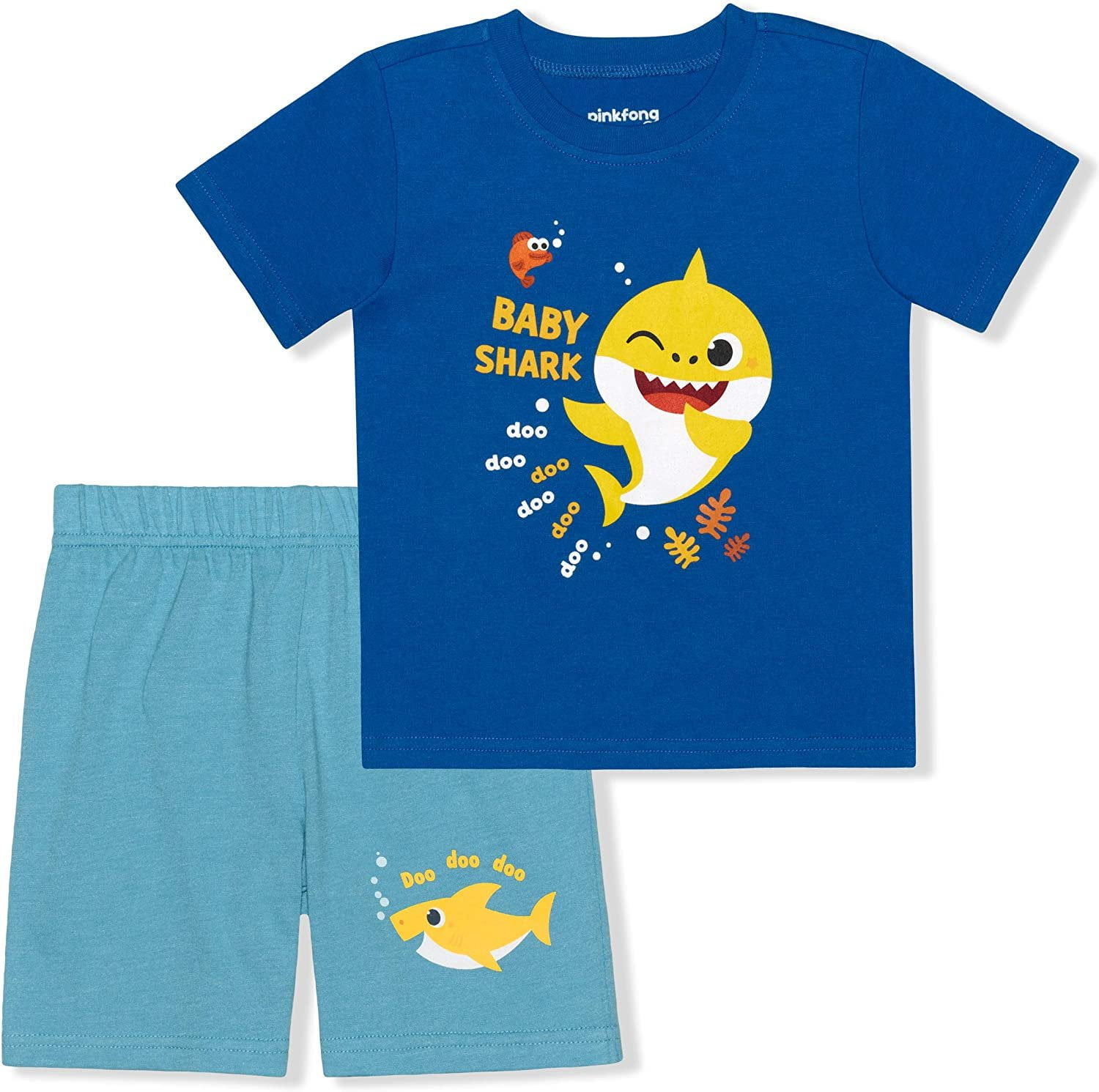 Baby Shark Boys 2 Piece Character Short Set, Toddler