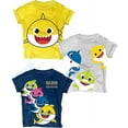 thumbnail image 1 of Baby Shark Boys' 3-Pack Graphic T-Shirts - Short Sleeve | 2T Yellow, Gray & Navy, 1 of 7
