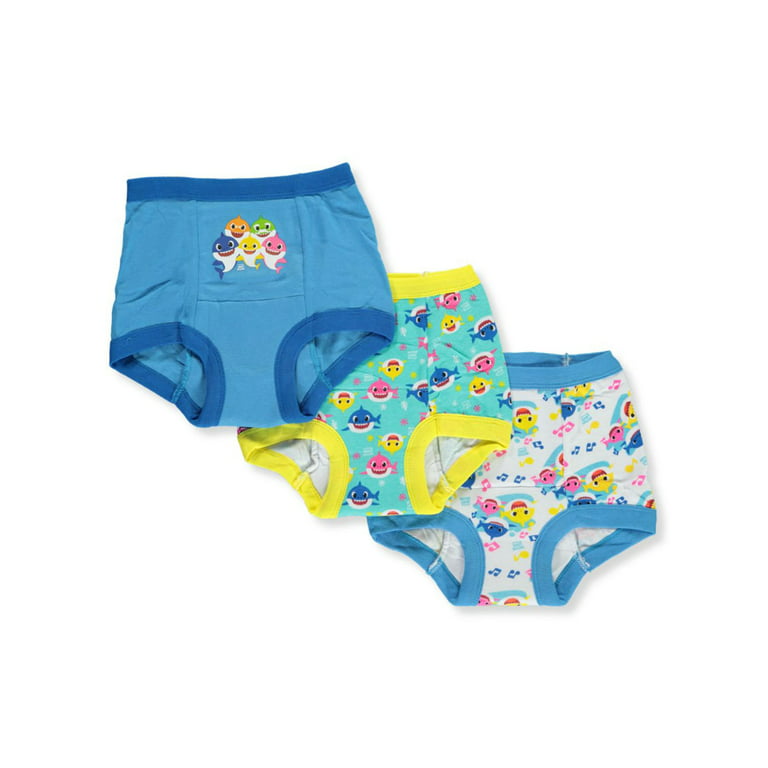 Baby Shark Boys' 3-Pack Training Pants & Chart Set - blue/multi, 3t  (Toddler) 