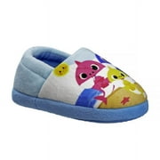 BABY SHARK Boys Dual Sizes Slip-on Casual Slippers (Toddler/Little Kids) - Blue, 5-6 - Blue, Size: 45545