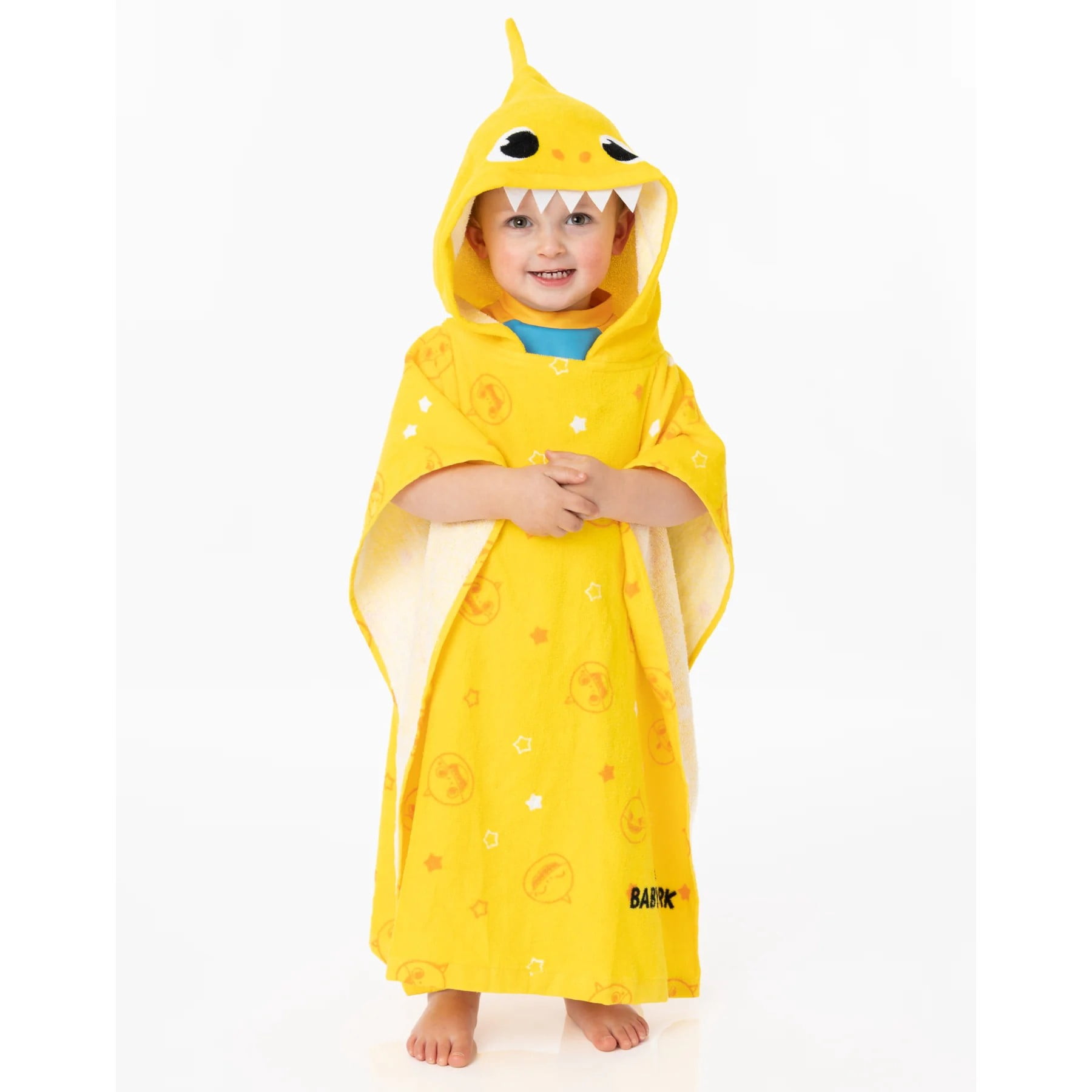Baby Shark Boys/Girls Repeat Print Hooded Towel