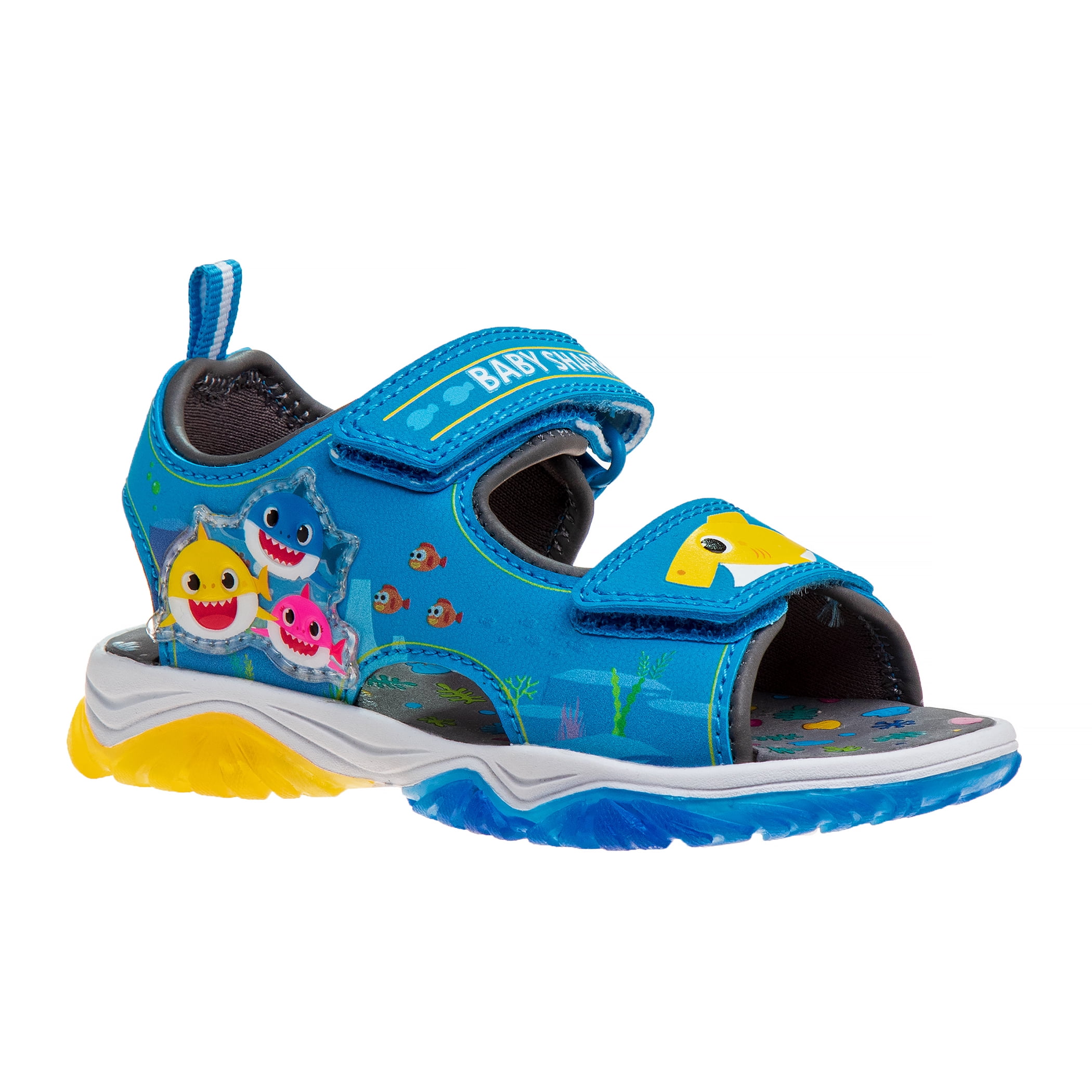 Baby Shark Boys hook and loop open toe sport sandals