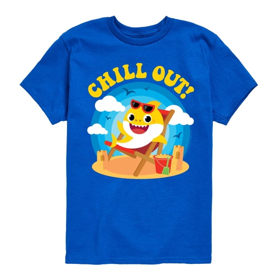 Baby Shark - Chill Out - Youth Boys Short Sleeve Graphic T-Shirt
