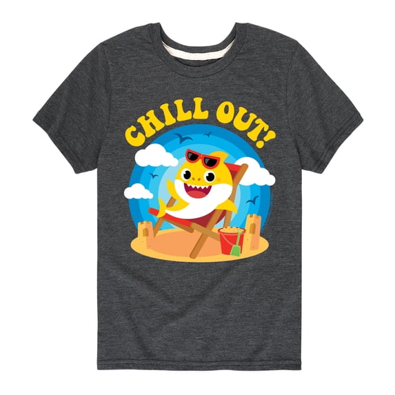 Baby Shark - Chill Out - Youth Boys Short Sleeve Graphic T-Shirt