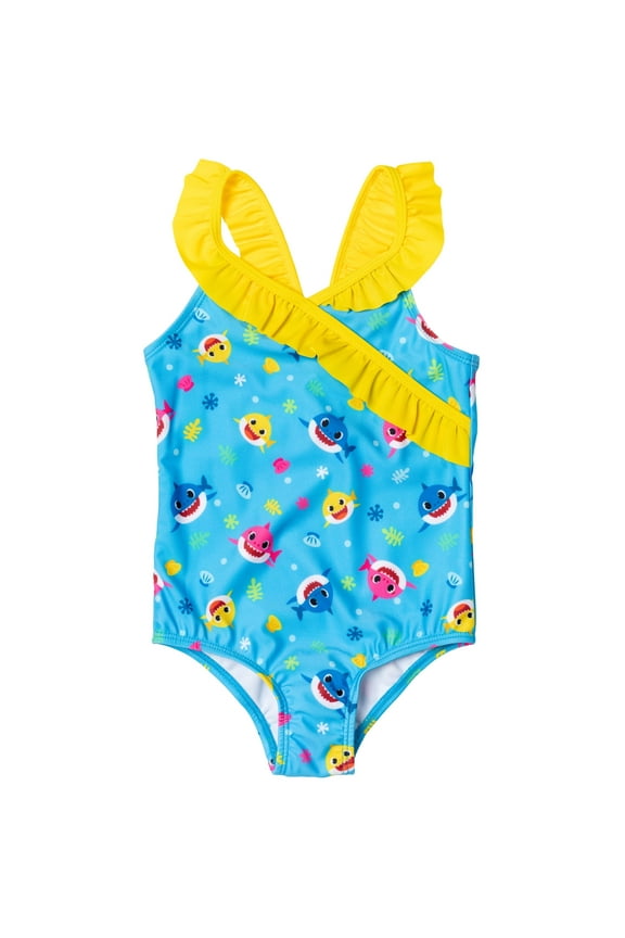 Crossover One-Piece Swimsuit (Girl’s)