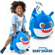 Baby Shark Ride on Bouncy Plush Toy - Official Pinkfong Musical Hopper - Birthday Gift for Toddlers Kids Boys and Girls Ages 2-5