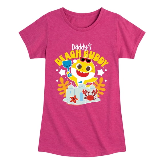 Baby Shark - Daddy's Beach Buddy Toddler Short Sleeve Graphic T-Shirt