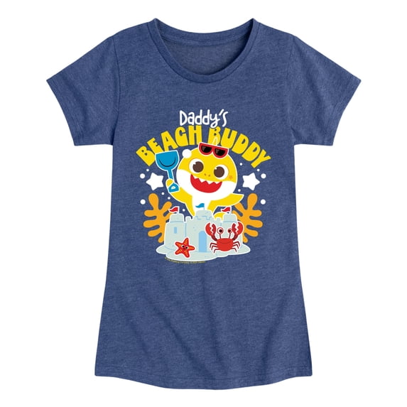 Baby Shark - Daddy's Beach Buddy Toddler Short Sleeve Graphic T-Shirt