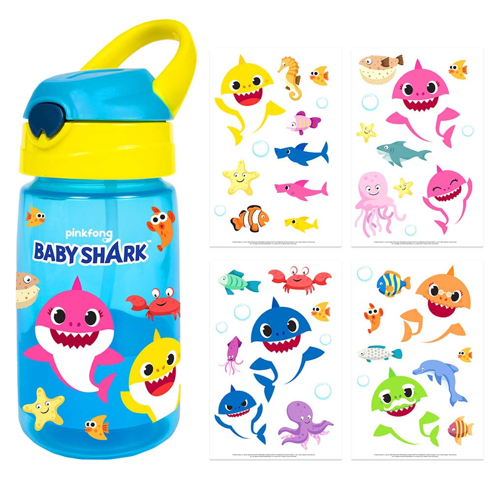 Fingerhut - Baby Shark Decorate Your Own Water Bottle