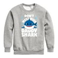 thumbnail image 1 of Baby Shark - Don't Mess With Dadday Shark - Toddler And Youth Crewneck Fleece Sweatshirt, 1 of 6