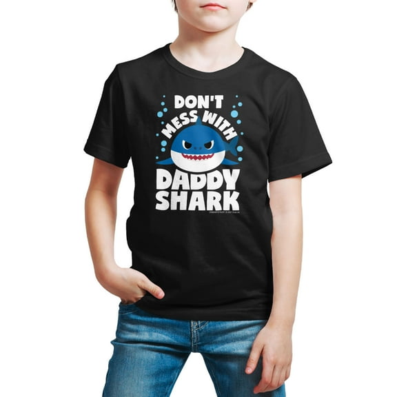 Baby Shark - Don't Mess With Dadday Shark - Toddler And Youth Short Sleeve Graphic T-Shirt