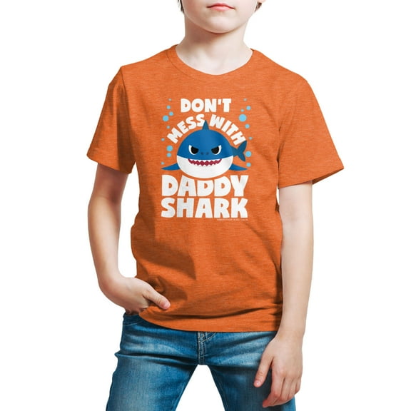 Baby Shark - Don't Mess With Dadday Shark - Toddler And Youth Short Sleeve Graphic T-Shirt