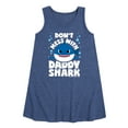 thumbnail image 1 of Baby Shark - Don't Mess With Dadday Shark - Toddler and Youth Girls A-line Dress, 1 of 6
