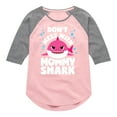 thumbnail image 1 of Baby Shark - Don't Mess With Mama Shark - Toddler And Youth Girls Raglan Graphic T-Shirt, 1 of 6