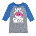 thumbnail image 1 of Baby Shark - Don't Mess With Mama Shark - Toddler And Youth Raglan Graphic T-Shirt, 1 of 7