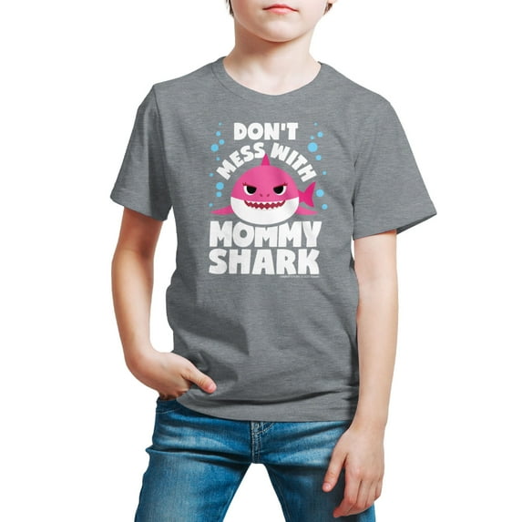 Baby Shark - Don't Mess With Mama Shark - Toddler And Youth Short Sleeve Graphic T-Shirt