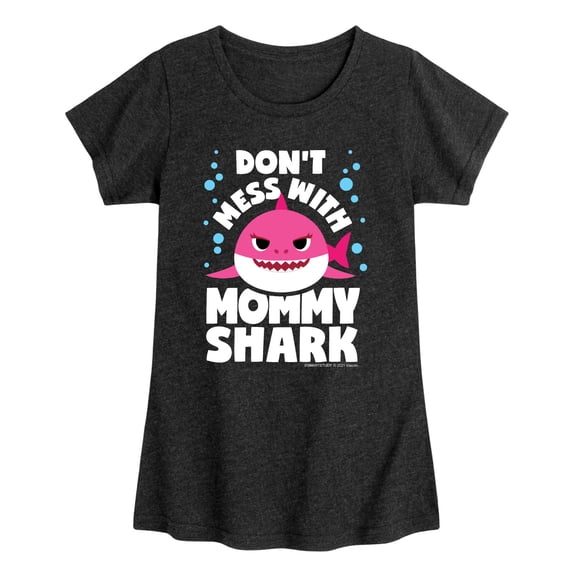 Baby Shark - Don't Mess With Mommy Shark Toddler Girls' Toddler Short Sleeve Graphic T-Shirt