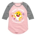 thumbnail image 1 of Baby Shark Doo Doo Doo Doo - Toddler And Youth Girls Raglan Graphic T-Shirt, 1 of 6