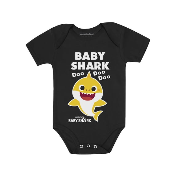 Baby Shark Doo Doo Doo Outfit Baby Boy Girl Family Gift Baby Bodysuit 12M (6-12M) Black