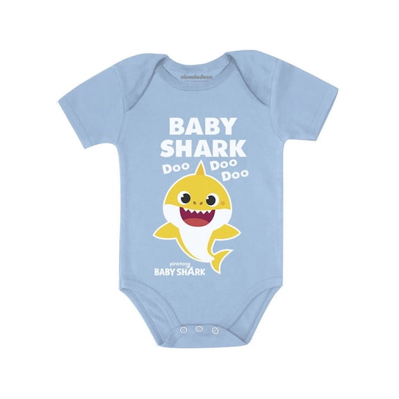 Baby Shark Doo Doo Doo Outfit Baby Boy Girl Family Gift Baby Bodysuit 6M (3-6M) Aqua