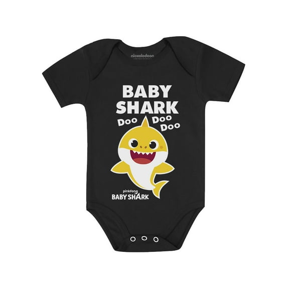 Baby Shark Doo Doo Doo Outfit Baby Boy Girl Family Gift Baby Bodysuit 6M (3-6M) Black